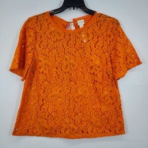 Chico's Orange & Gold‎ Top